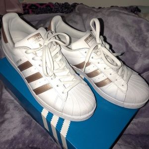 Adidas Rose gold superstars